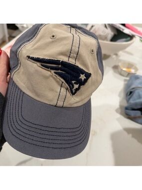 '47 Brand New England Patriots Navy & Khaki Adjustable Cap